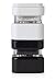 Zak Designs Square Stacking Salt and Pepper Mill Set, Black and White