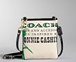 Coach Bonnie Nova Girly Print Swingpack Crossbody Messenger Bag 42605 Natural