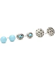 NINE WEST VINTAGE AMERICA "Earth Daze" Trio Set of Earrings