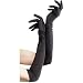 Adult Long Black Gloves for Fancy Dress