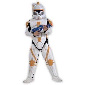 Rubies Costume Star Wars Clone Wars Clone Trooper Child's Deluxe Commander Cody Costume, Medium