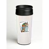 16 oz. Double Wall Insulated Tumbler with dog stealing sausage - Paper Insert by SHOPZEUS