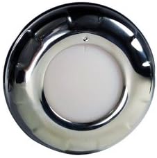 Lumitec Aurora - LED Dome Light - Polished SS Finish - 2-Color White/Red Dimming