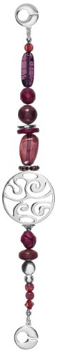 PILGRIM 562-308 Create-it Kette, versilbert, rot Preisvergleich