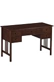 Review Home Decorators Collection  / Mission Writing Desk Five-drawer Chestnut