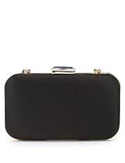 Diamanté Clasp Fastening Clutch Bag