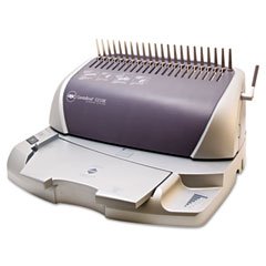 GBC CombBind C210E Electric Binding System - 425 Sheets, 16 x 14 x 9, Silver/Gray(sold individuall)