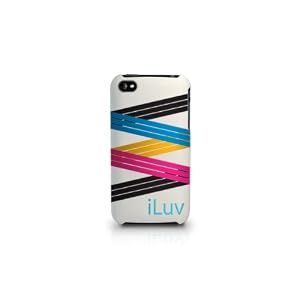 iLuv Deluxe Multi-Color Injection Silicone Case for iPhone 4-White