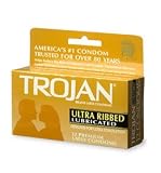 Trojan Ribbed Condoms Quantity Box of 36 Trojan Ribbed Condoms Quantity Box of 36