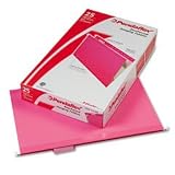 Pendaflex 415315PIN Hanging Folder, Reinforced w/Infopocket, Pink, 1/5 Tab, Legal, 25/box