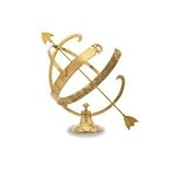 Achla Designs Polished Brass Armillary Outdoor Garden Sundial