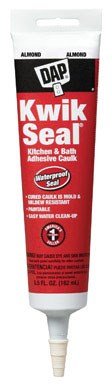12 Pack Dap 18013 KWIK SEAL Tub & Tile Adhesive Caulk - Almond 5.5-oz Tube