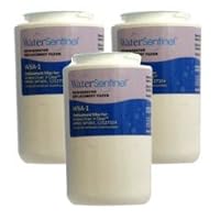 Water Sentinel WSA-1 Replacement Fridge Filter, 3 Pack, Fits Amana Clean 'N Clear Wf40, Wf401