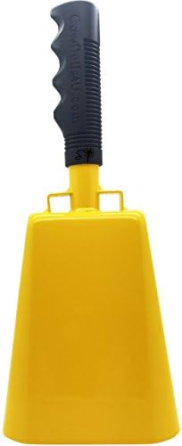 Various Sizes and Team Colors Cowbell with Stick Grip Handle Bell for Cheering at Sporting & Wedding Events - Cow Bell by Stewart Trading