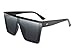 FEISEDY Fashion Oversize Siamese Lens Sunglasses Women Men Succinct Style UV400 B2470