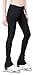 Figure Skating Pants with 2-Tones Waistband (Black, Adult Extra Small)