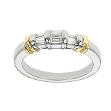 Two-Tone Tapered Baguettes Diamond Band (G-H/VS, 1/3 ct. tw.)