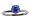 0.65 cts Genuine Blue Sapphire Solitaire Engagement Ring in 14k White Gold Size 4