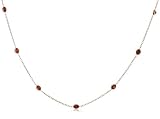 14k Yellow Gold Bezel Set Garnet Gemstones by the Yard, 18