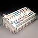 A-Z Color-Coded Bar-Style End Tab Labels, 500/Roll, 26 (A-Z) Rolls/Desk Display