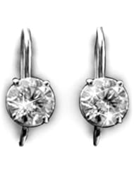 VS 0.50Ct Round Diamond Solitaire Drop Earrings 14K Gold Certify