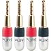 4-Pack Speaker Banana Plugs