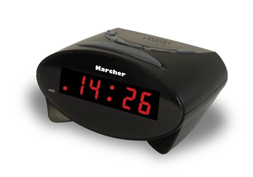 Karcher UW 1005 Wecker mit gro&szlig;em Display schwarz