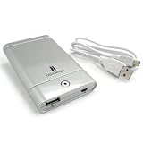 Portable Battery Pack - 3400mAh External Lithium-ion Rechargeable Battery Pack (Silver) [FREE SHIPPING]