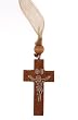 Light Colored Wood and Silk Rosary