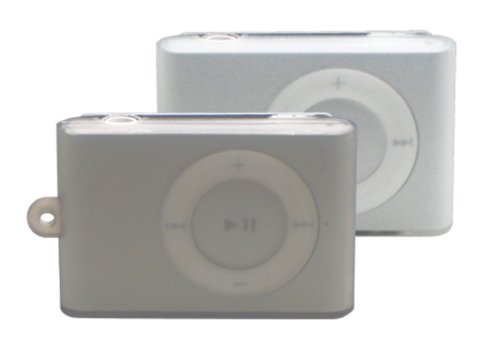 HORI iPod shuffle(aluminum)用 シリコンカバーfor iPod shuffle aluminum 白＆黒 HIP-24