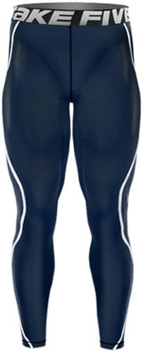 New 018 Take Five Skin Tights Compression Leggings Base Layer Navy Running Pants Mens S - 2xl