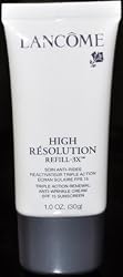 Lancome High Resolution Refill-3x Triple Action Renewal Anti-wrinkle Cream SPF 15 Sunscreen 1.0 Oz. (30g) Deluxe Promotional Tube