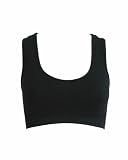 Black Seamless Racer back Sports Bra