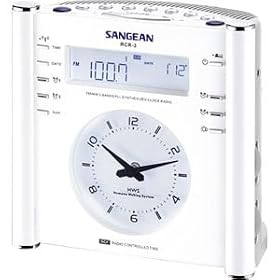 SANGEAN Atomic RCR-3 AM FM Clock Radio by Sangean