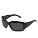 ANGEL Black PEACE Sunglasses with Smoke Polarized Lenses