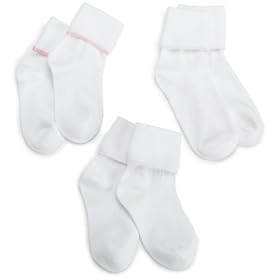 Jefferies Socks Girls Tatted Edge 3-Pack