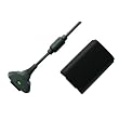 XBOX 360 AND XBOX 360 ELITE PLAY AND CHARGE KIT IN BLACK - XBOX 360 RECHARGEBALE BATTERY PACK  - Hi-TEC ESSENTIALS