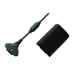 XBOX 360 AND XBOX 360 ELITE PLAY AND CHARGE KIT IN BLACK - XBOX 360 RECHARGEBALE BATTERY PACK - Hi-TEC ESSENTIALS