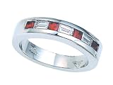 0.80 cts Genuine Ruby Band - Platinum, 14kt White or Yellow Gold LIFETIME WARRANTEE