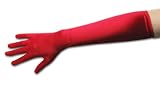 Shiny Stretch Satin Spandex Gloves, 12-button length