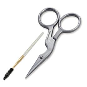 Tweezerman Stainless Brow Shaping Scissors and Brush