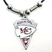 Kansas City Chiefs Leather Necklace w/Beads & Pewter Pendant - NFL Football Fan Shop Sports Team Merchandise