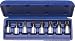 Tools & Hardware : VIM Hand Tools VIMXZN100 8 Pc. XZN Bit Driver Set - 3/8" Drive