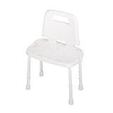 HealthPersonalCare: Medium picture for Cosco Ability Care Adjustable Bath/Shower Chair with Back, White