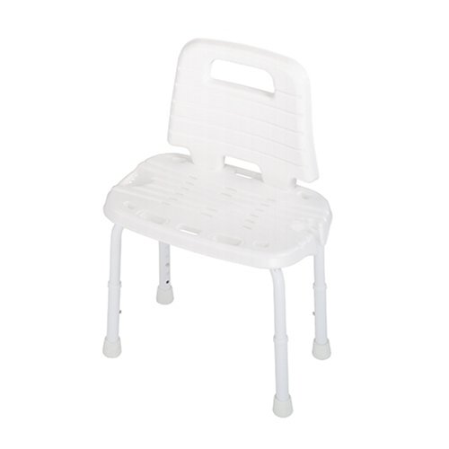 HealthPersonalCare: Cosco Ability Care Adjustable Bath/Shower Chair with Back, White