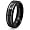 7mm Wide Black Titanium Ring - Size 10.0