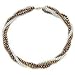 Chocolate and White Pearl Triple Strand Necklace