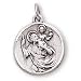 Jewelry : Sterling Silver St Christopher Medal and 18-inch Chain