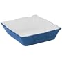 CorningWare Casual Collections Rectangular Baker, Blue and White