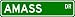 AMASS Street Sign ~ Personalized Family Lastname Sign ~ Gameroom, Basement, Garage Si...
